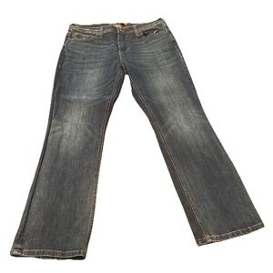 Seven7 Jeans Men's 34x30 Straight‎ Fit Blue Denim Stretch Premium Cotton Blend